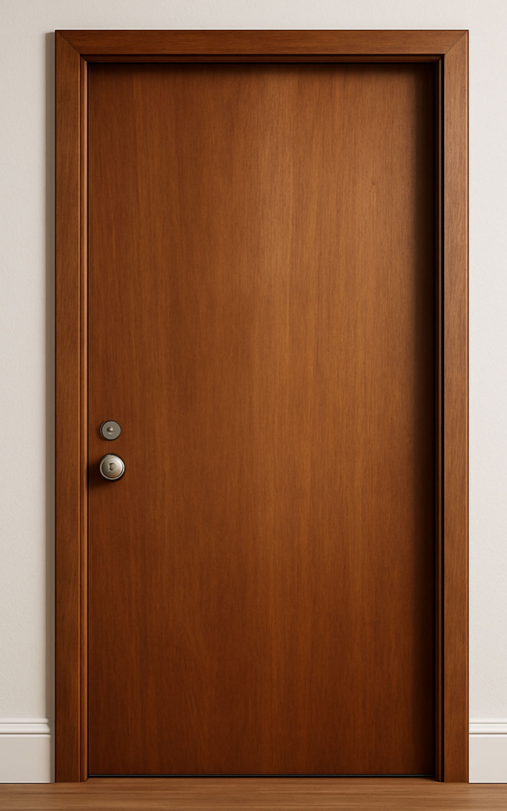 Puerta estilo contemporáneo de madera sólida